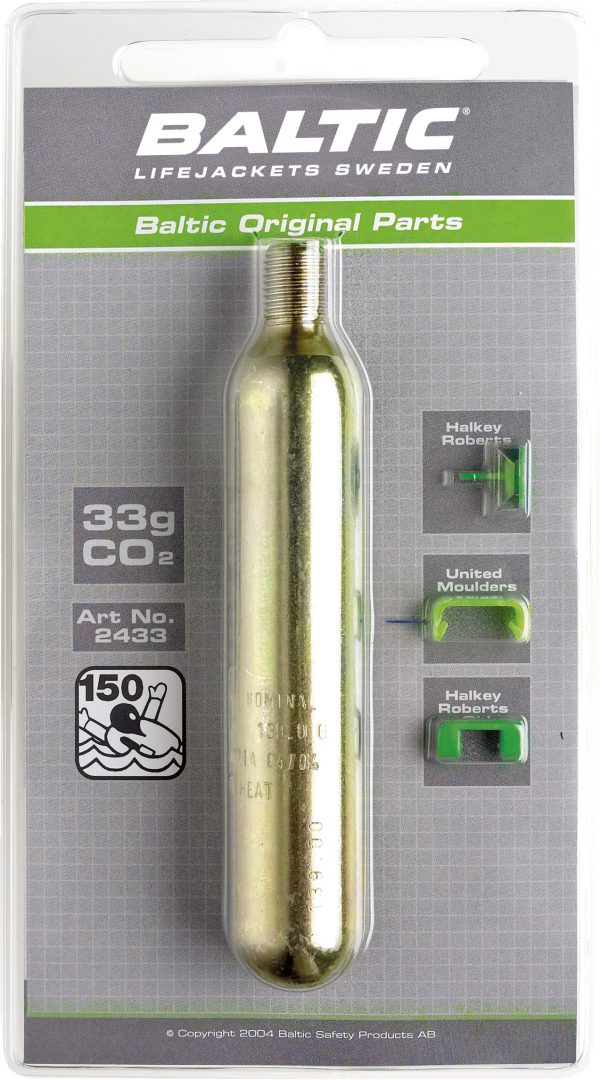 CO2-patron 33g m. säkerhetsstift
