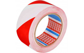 VARNINGSTEJP 60760 PERMANENT 33MX50MM RÖD/VIT