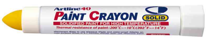 MÄRKPENNA ARTLINE PAINT CRAYON EK-40 GUL