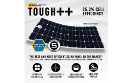 SUNBEAM solpanel Tough++ flush 120W  NYHET 2019