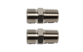 Nippelsats för styrpump hydraul, Rak (2-pack)