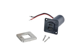 Scanstrut TILE USB-A /C interiör montering. RF borstad ram 12-24 volt