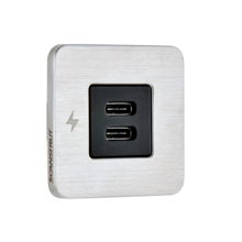 Scanstrut TILE USB-C interiör montering. RF borstad ram 12-24 volt