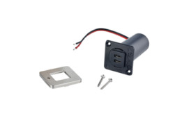 Scanstrut TILE USB-C interiör montering. RF borstad ram 12-24 volt