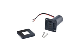 Scanstrut TILE USB-C interiör montering. Svart ram 12-24 volt