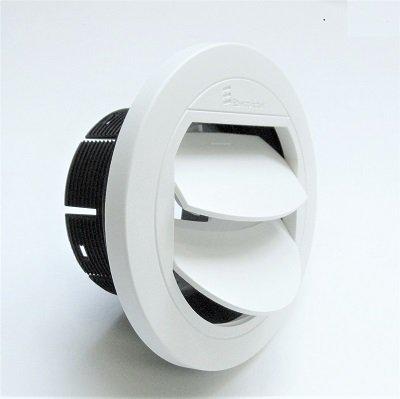 Utblås 60mm stängbart Vit