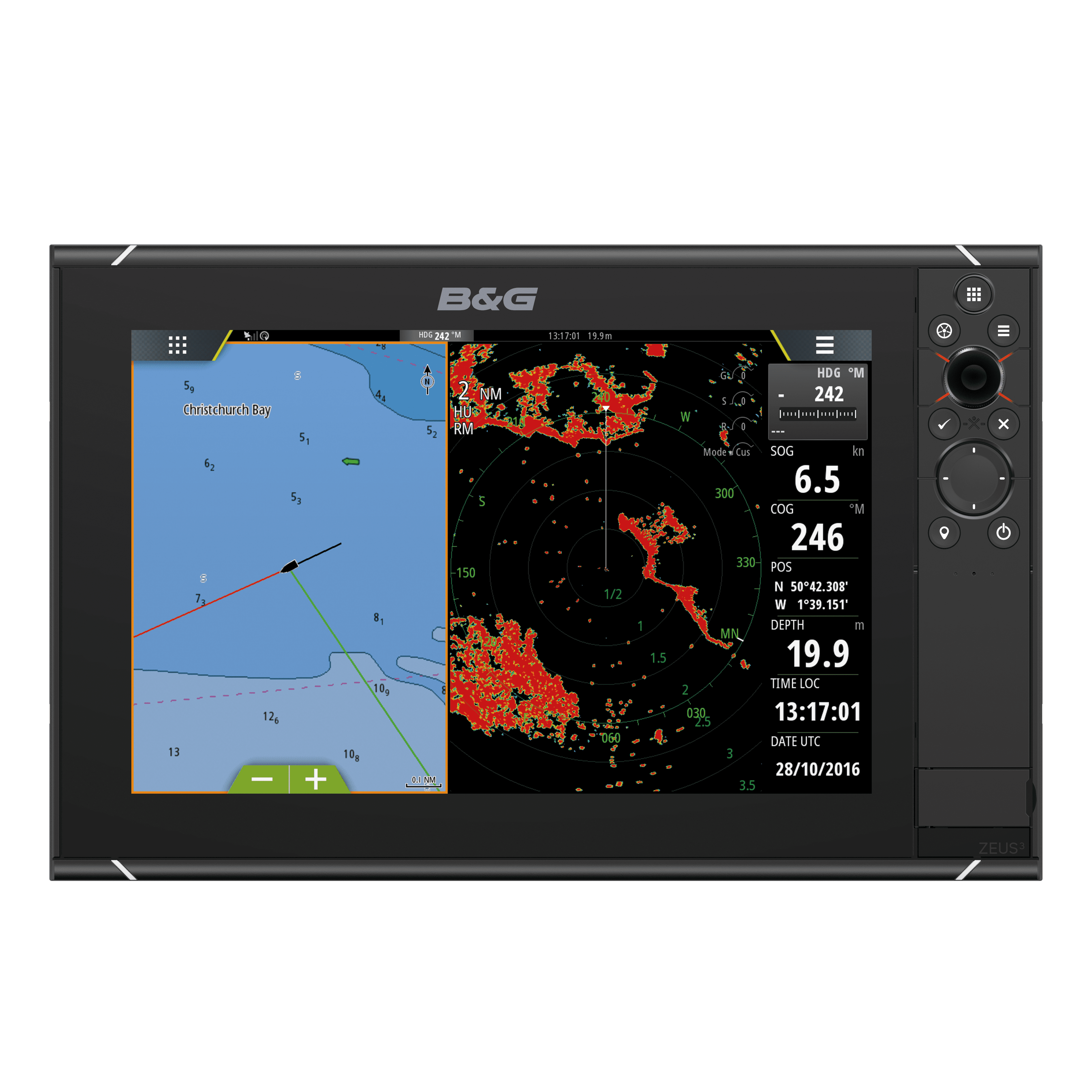 B&G ZEUS3S 12 MFD,WORLD BASEMAP
