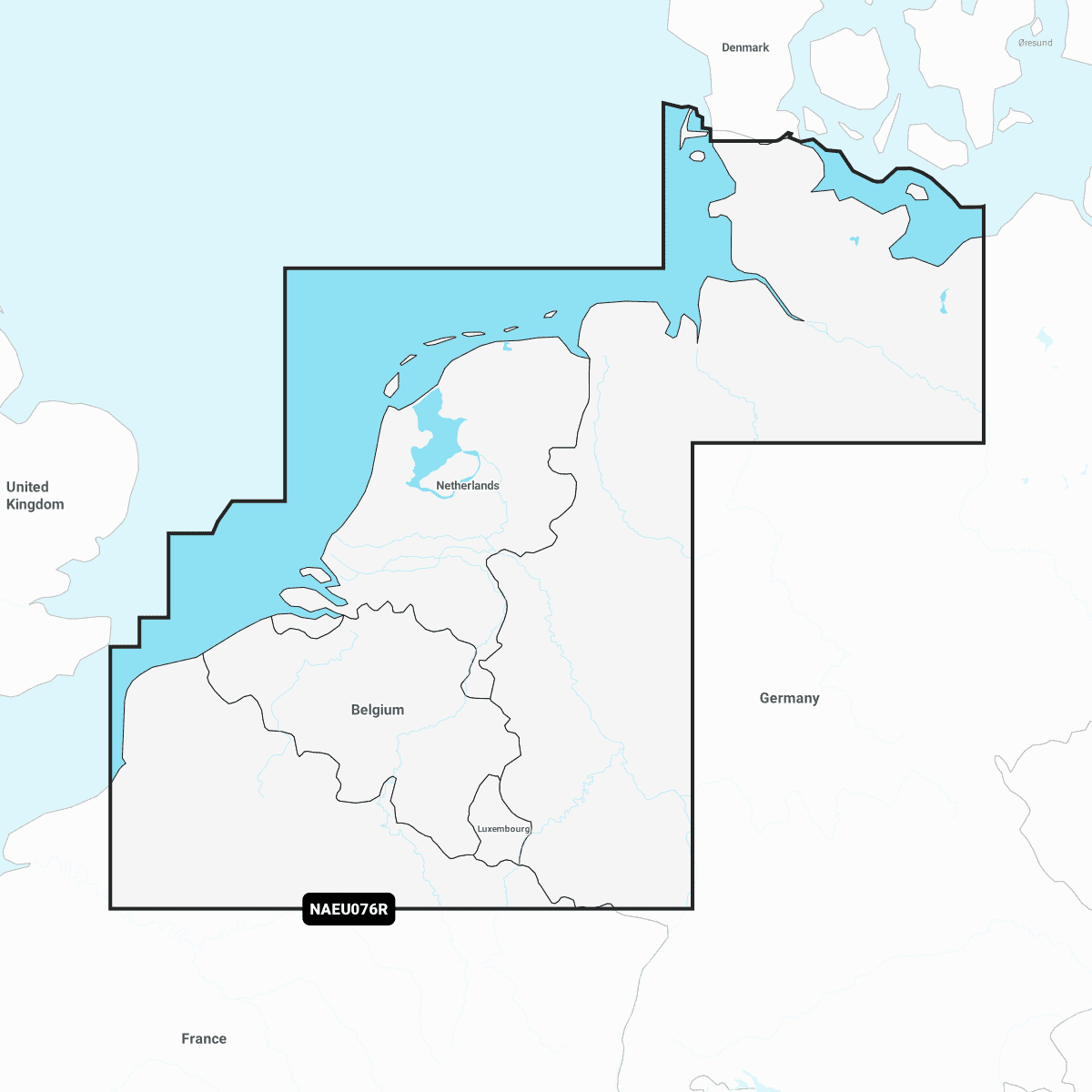 Navionics+ Regular Benelux & Germany West