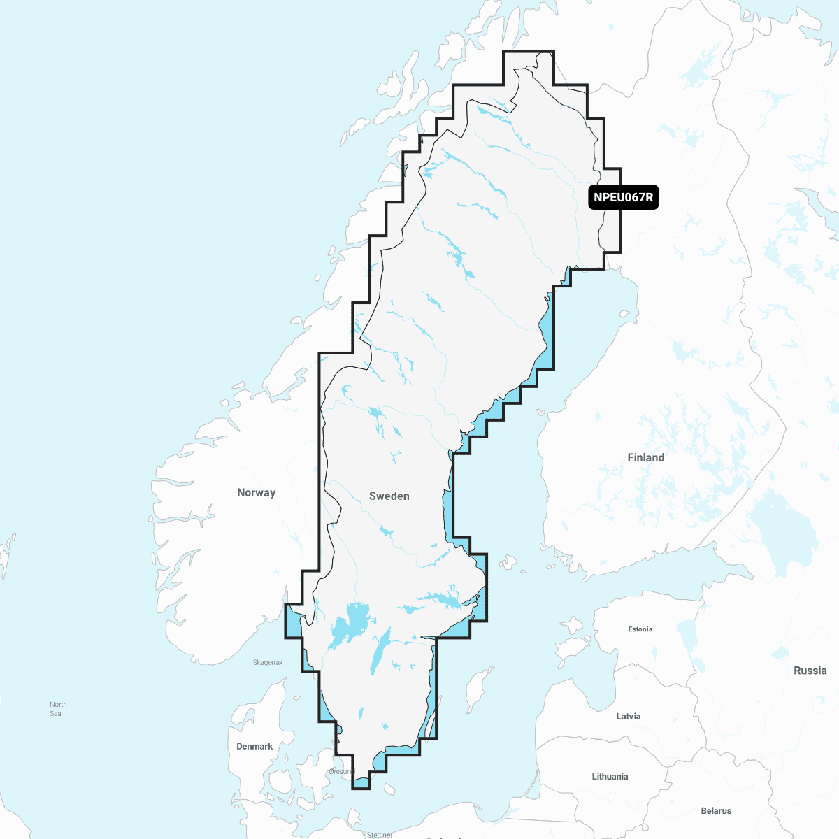 Navionics Platinum+ Regular Sweden, Lakes & Rivers
