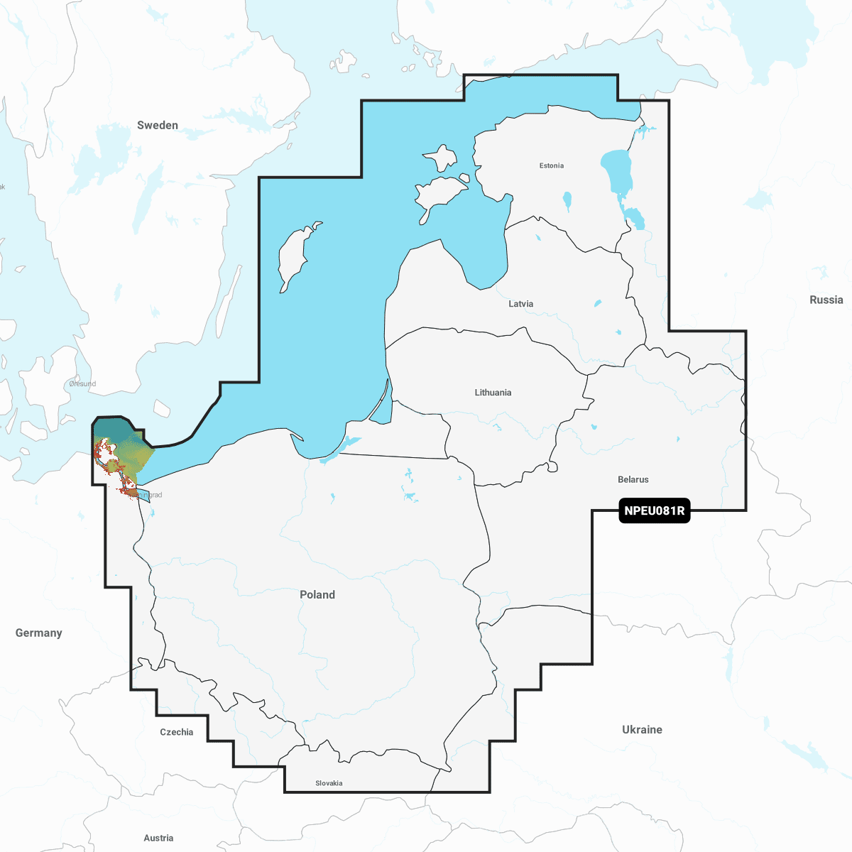 Navionics Platinum+ Regular Baltic Sea, East Coast
