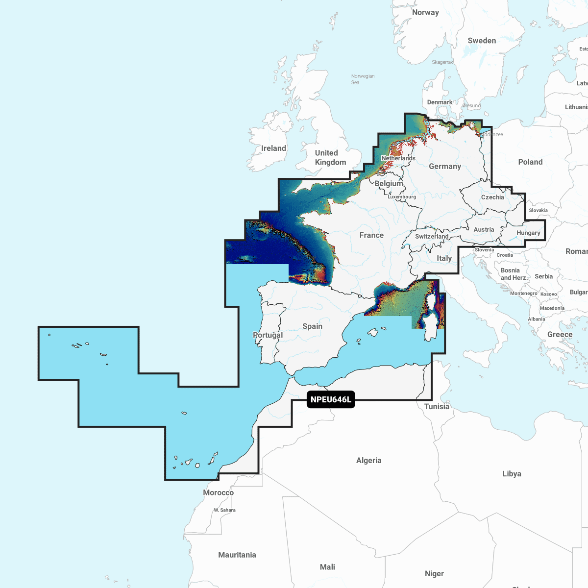 Navionics Platinum+ Large Europe, Central & West