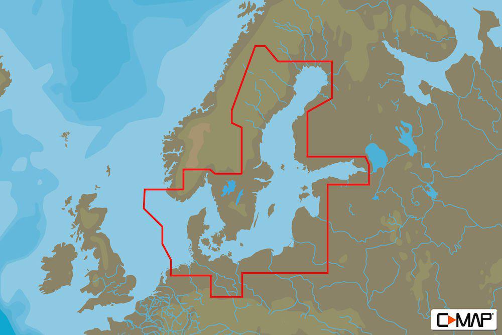 C-MAP 4D - Östersjön & Danmark