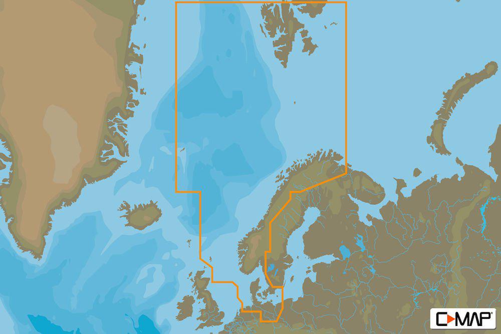 C-MAP 4D - Nordsjön & Danmark