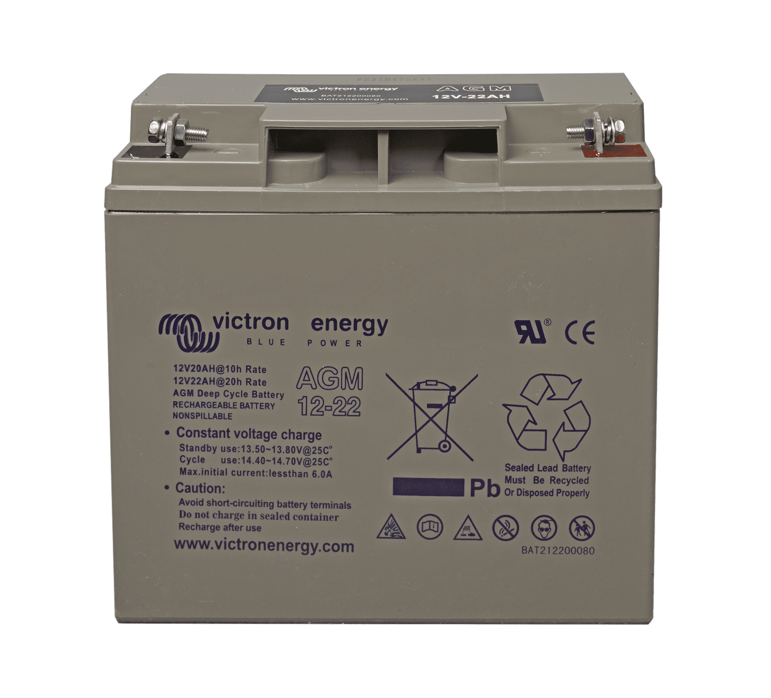 AGM Deep Cycle Batteri 12V/22Ah
