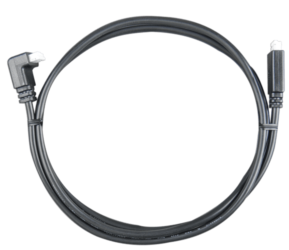 VE.Direct Cable 3m (one side Right Angle conn)