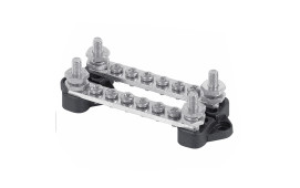 BEP Bus Bar Double 6x 4mm Screw Terminal 2x 6mm In