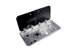 Navy Load gasolkök och disko nedfällt med glaslock, 2 brännare