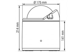 Kompass Plastimo Olympic 135 Open svart svart platt ros
