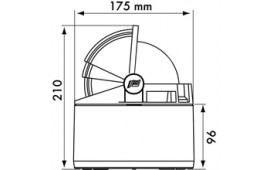 Kompass Plastimo Olympic 135 vit svart platt ros