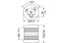 Lanterna Aqua Signal 25 Ankar Vit
