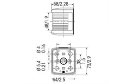 Lanterna Aqua Signal 25 BB Svart