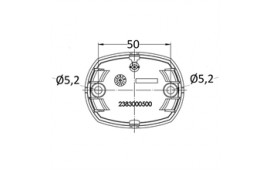 Lanterna Aqua Signal 34 LED Akter Svart