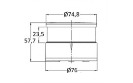 Lanterna Aqua Signal 34 LED Ankar Svart