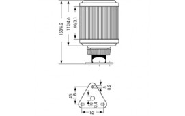 Lanterna Aqua Signal 50 Kombi Rostfri