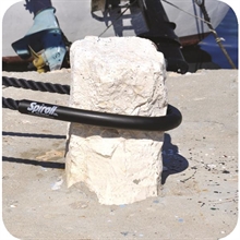 Spiroll-skavskydd medium svart