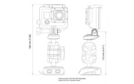 ROKK Mini Enhetshållare GoPro & Garmin VIRB X & XE