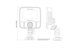 ROKK Mini Enhetshållare Raymarine Dragonfly 4, 5 och 7 PRO
