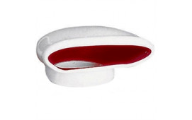 Reservhuv röd, bred, klämfäste, (75mm)
