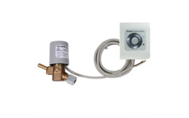 Fjärravstängningsventil mellan reduceringsvent och kopparrör