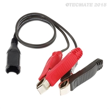 Batterikabel med krokodilklämmor för Optimate batterladdare