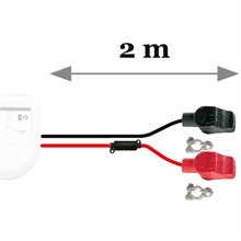 Batterikabelkit 2m med säkring och batterikabelskor