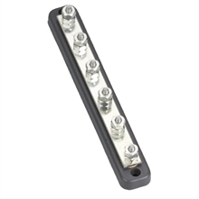 Kopplingsplint 6 anslutningar 150A 232x32x35mm