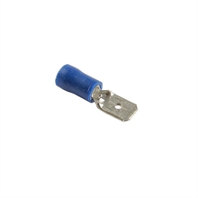 Flatstift 6,3mm blå 100 pack