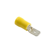 Flatstift 6,3mm gul 50 pack