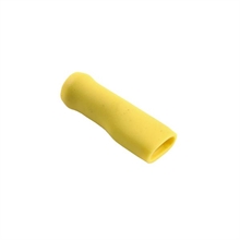 Flatstifthylsa helisolerad 6,3mm gul 50 pack