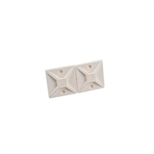 Monteringsplatta för buntband vit 100 pack