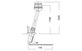 Lanterna, Aqua 20 ankar 1220mm vit OEM