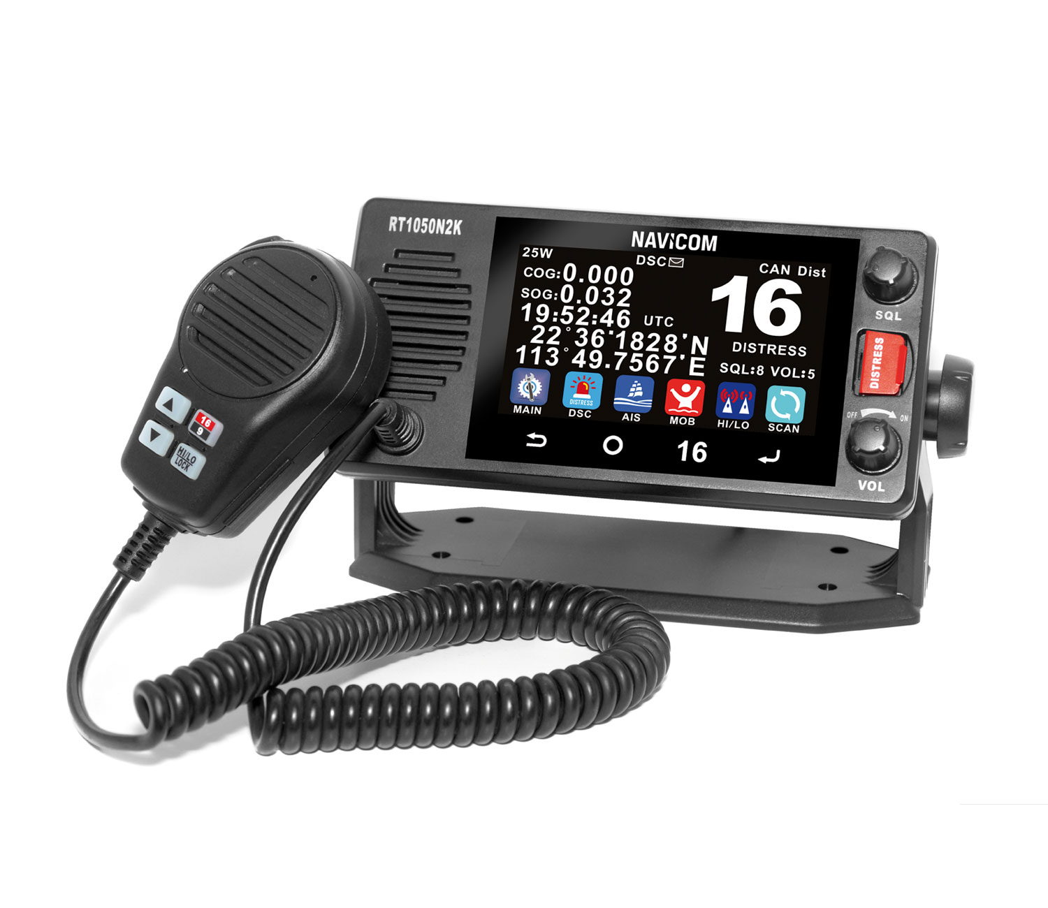 Navicom RT-1050 VHF Touch - Navicom VHF 1050 N2K, Touch