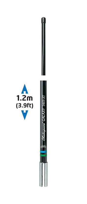 VHF antenn 120cm Galaxy svart