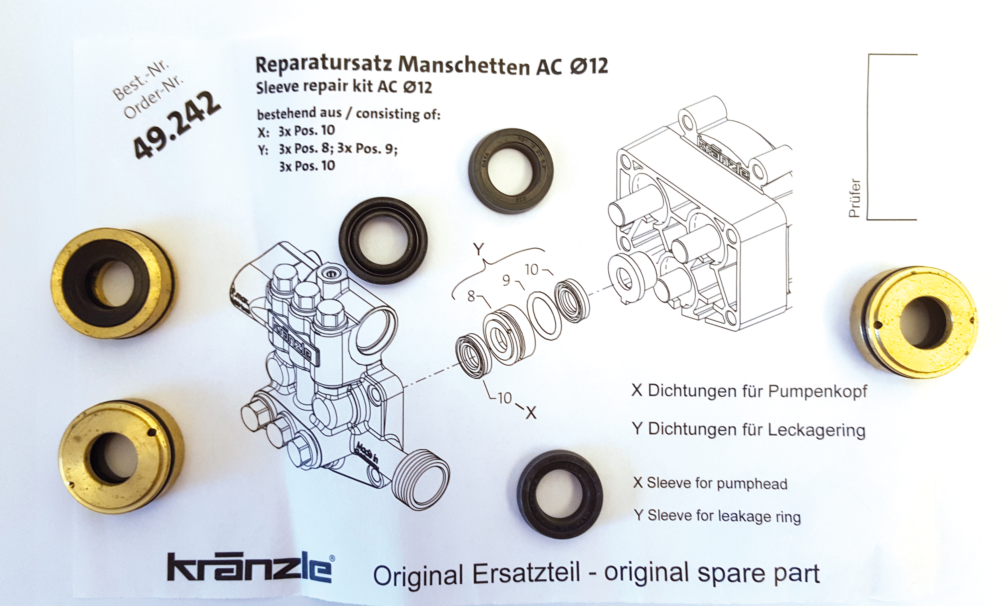 MANSCHETTSATS K1050