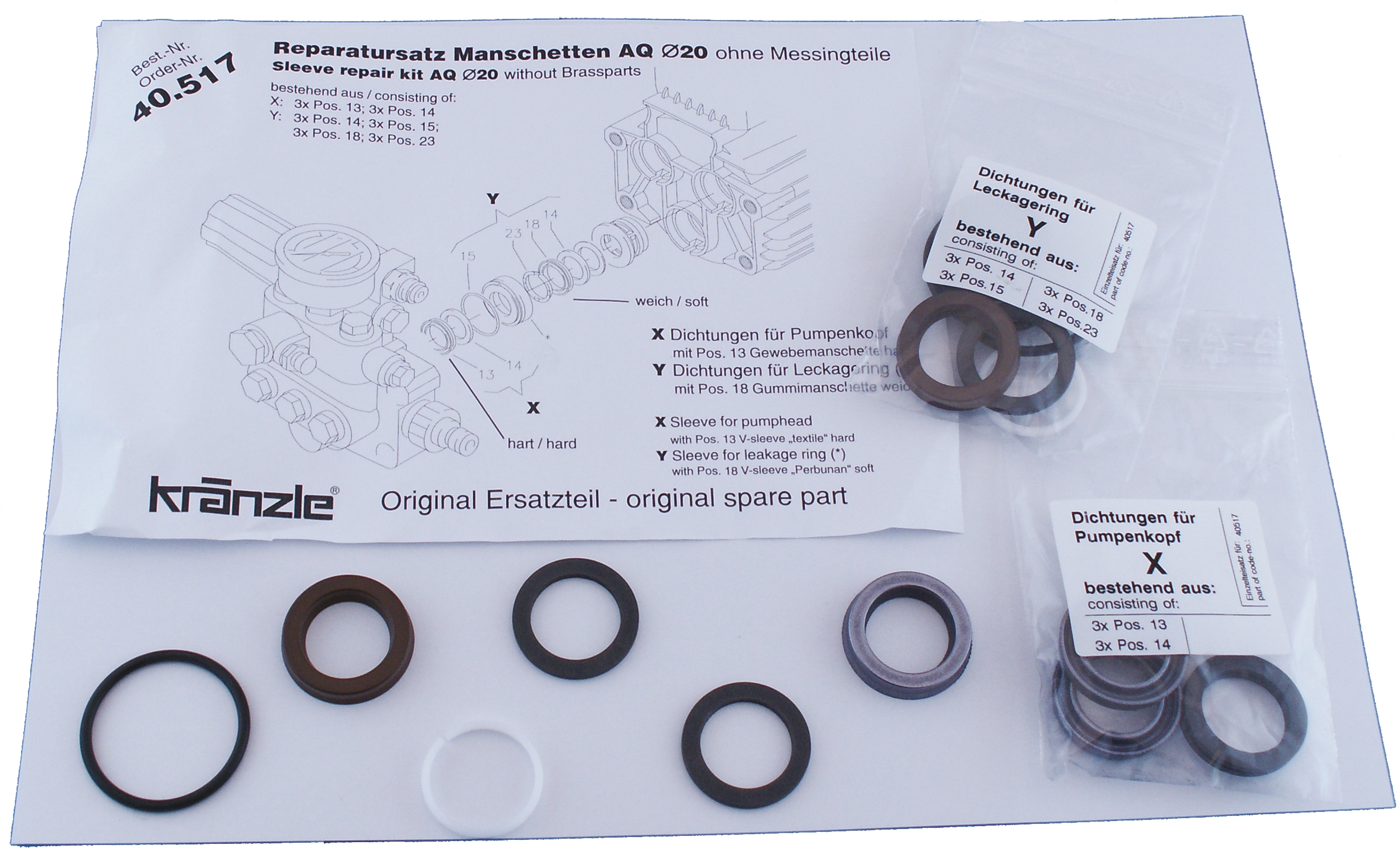 MANSCHETTSATS AQ PUMP