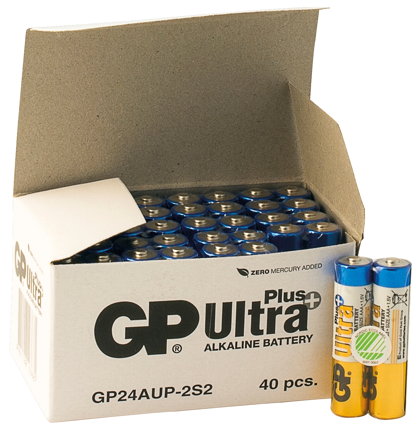 BATTERI GP AAA/40-PACK BULK