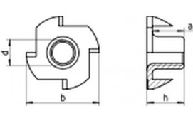 Islagsmutter M8 A2 100st