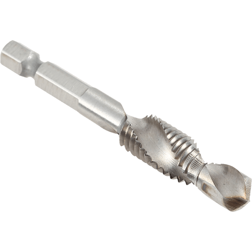 Kombinerad borr och gängtapp med bitsfäste M8 10st