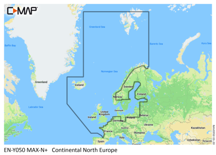 C-Map Continental North Europé MAX-N+