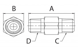 ADAPTER 1/4"NPT UTV-3/8"NPT UT
